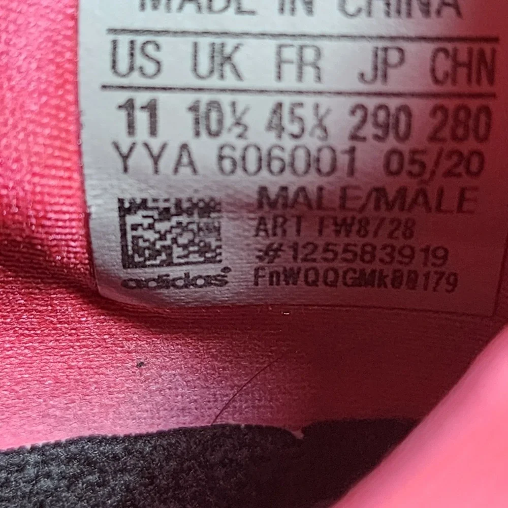 Adidas Ultraboost 20 Signal Pink Black Mens Running Shoes FW8728 Mens Size 11